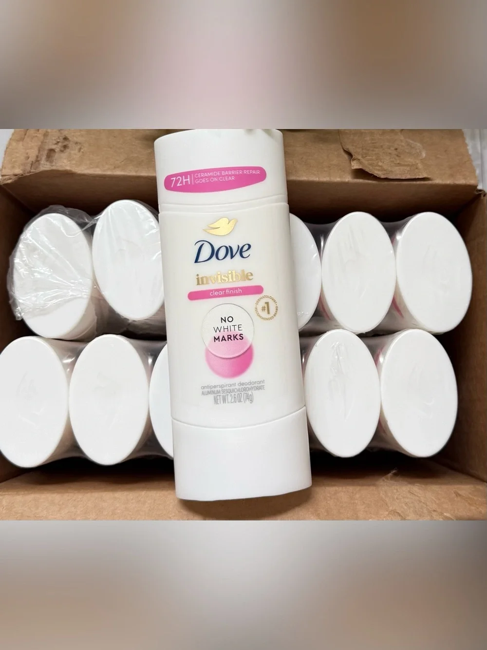 🔥BULK BUY🔥 Dove Invisible Clear Finish Antiperspirant Deodorant- PACK OF 12